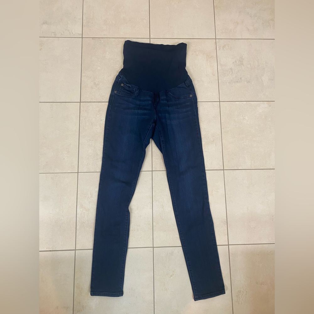 Luxe essentials denim maternity pants